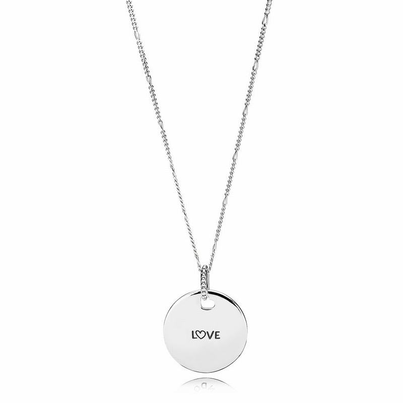 Pandora Australia Love Disc Necklace - Sterling Silver | TGFNPM521